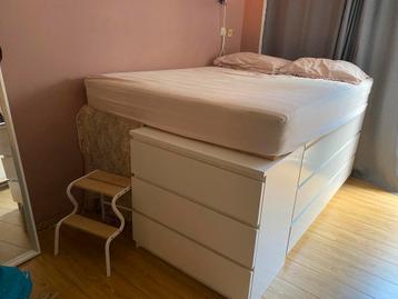 Volledig 140 bed constructie malm veel bergruimte