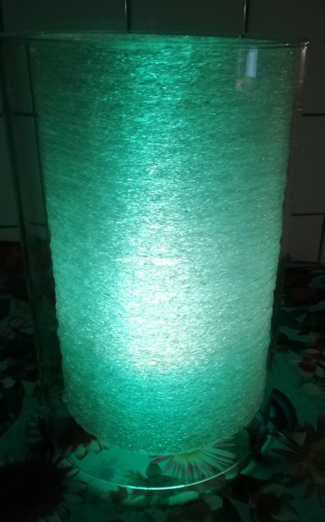 Tafellamp. *VANDEHEG. Design lamp. Glas. 20/31 cm., Huis en Inrichting, Lampen | Tafellampen, Zo goed als nieuw, Minder dan 50 cm