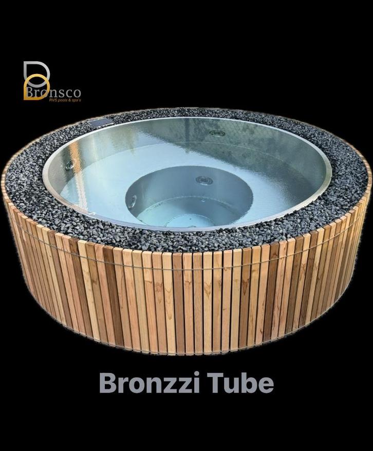 jacuzzi Bronzzi Tube RVS, Tuin en Terras, Bubbelbaden en Hottubs, Nieuw, Vast, Filter, Inbouw, Ophalen