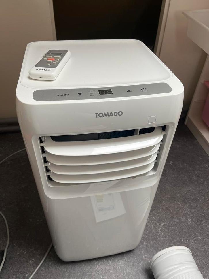 Tomado Mobiele Airco - Koel de Zomer!, Witgoed en Apparatuur, Airco's, Zo goed als nieuw, Mobiele airco, Minder dan 60 m³, 3 snelheden of meer