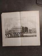 Kopergravure Amsterdam T Landts Magazyn O Dapper ca 1690, Ophalen of Verzenden
