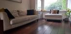 3 zits bank met poef Italia Ray, Huis en Inrichting, Ophalen, Gebruikt, Rechthoekig, 125 cm of meer