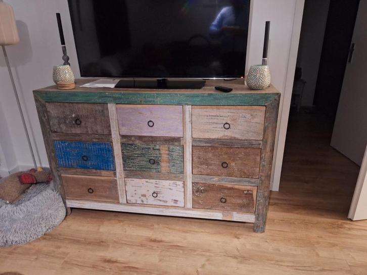 Houten Dressoir met Lades, Huis en Inrichting, Kasten | Dressoirs, Zo goed als nieuw, 150 tot 200 cm, 50 tot 75 cm, Met lade(s)