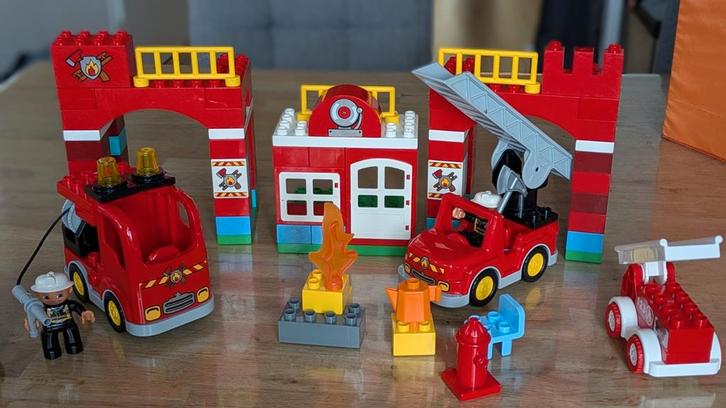 Duplo Brandweerkazerne, Kinderen en Baby's, Speelgoed | Duplo en Lego, Gebruikt, Duplo, Complete set, Ophalen of Verzenden