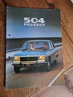 Peugeot 504 folder, Ophalen of Verzenden, Gelezen, Peugeot
