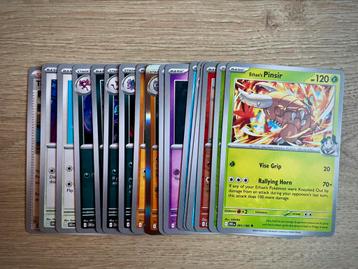 17 Pokémon kaarten Destined Rivals bulk (géén dubbele) beschikbaar voor biedingen