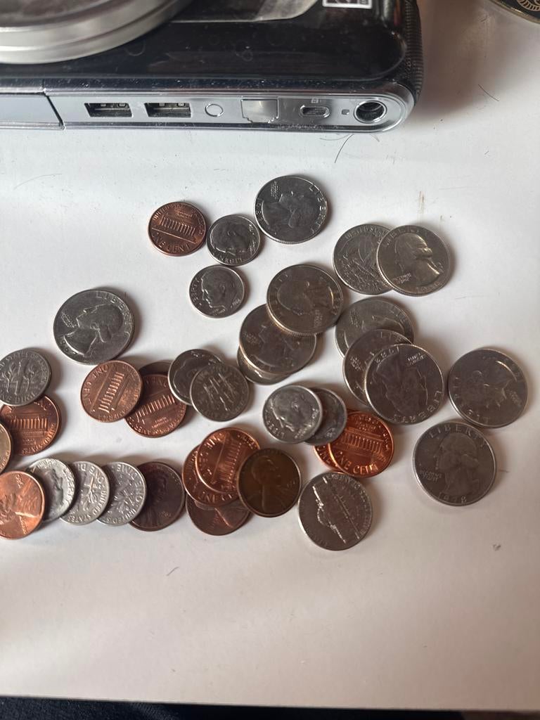 Collectie Oude Munten, Postzegels en Munten, Munten | Amerika, Ophalen, Noord-Amerika, Losse munt, Zilver