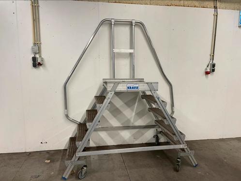 Aluminium oplooptrap merk Krause, Doe-het-zelf en Verbouw, Ladders en Trappen, Zo goed als nieuw, 4 meter of meer, Ophalen