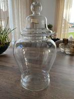 Grote glazen pot met deksel, Ophalen of Verzenden, Zo goed als nieuw