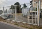 Inrijpoort 6mtr doorgang, 2,5 meter hoog. Verzinkt, Tuin en Terras, Ophalen, Met poort, Gebruikt, Spijlenhekwerk