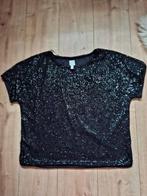 Pailletten top, H&M, maat M, Kleding | Dames, Tops, Maat 38/40 (M), Zwart, Ophalen of Verzenden, Zo goed als nieuw
