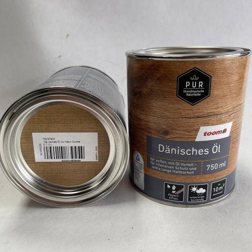 Toom Deense Hout Olie voor Buiten 750ml, Doe-het-zelf en Verbouw, Verf, Beits en Lak, Nieuw, Beits, Minder dan 5 liter, Overige kleuren