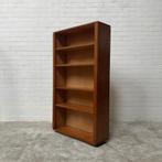 Vintage jaren 60 massief eiken oude boekenkast handgemaakt, Ophalen, Gebruikt, Minder dan 150 cm, 150 tot 200 cm