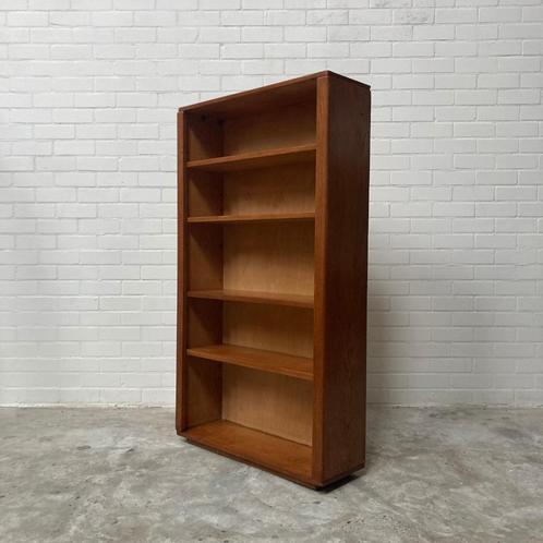 Vintage jaren 60 massief eiken oude boekenkast handgemaakt, Huis en Inrichting, Kasten | Wandmeubels, Gebruikt, 150 tot 200 cm