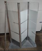 Badwand driedelig, Ophalen, Gebruikt, Chroom, Bad
