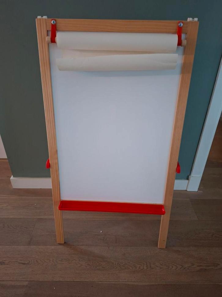 Tekenbord Ikea inklapbaar - whiteboard- krijtbord + tekenvel, Diversen, Schoolborden, Gebruikt, Krijtbord, Mobiel, Ophalen