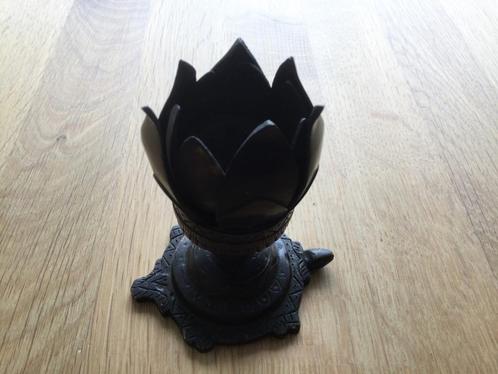 Wierookbrander. Lotusbloem, schildpad voet., Antiek en Kunst, Antiek | Koper en Brons, Ophalen of Verzenden