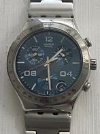 Swatch Ivory Chrono Blustery, Sieraden, Tassen en Uiterlijk, Horloges | Heren, Staal, Gebruikt, Staal, Polshorloge
