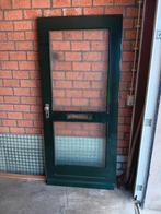 Hardhouten voordeur., Doe-het-zelf en Verbouw, Deuren en Horren, Ophalen, 80 tot 100 cm, 200 tot 215 cm, Buitendeur