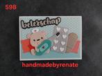 Nr. 598 Handgemaakte wenskaart beterschap!, Ophalen of Verzenden, Nieuw, Overige thema's