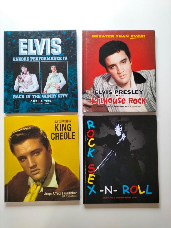 4 x Elvis Presley fotoboeken van de bekende JOSEPH A. TUNZI, Boeken, Muziek, Zo goed als nieuw, Artiest, Ophalen of Verzenden