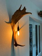 Geweien geweienlamp jacht Veluwe geweien edelhert wandlamp., Ophalen of Verzenden, Nieuw
