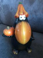 Keramiek Beeldje Vogel met Pompoen., Verzamelen, Beelden en Beeldjes, Ophalen of Verzenden, Zo goed als nieuw, Dier