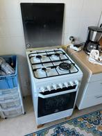 Indesit gasfornuis met elektrische oven, Witgoed en Apparatuur, Ophalen, 4 kookzones, Zo goed als nieuw, Gas