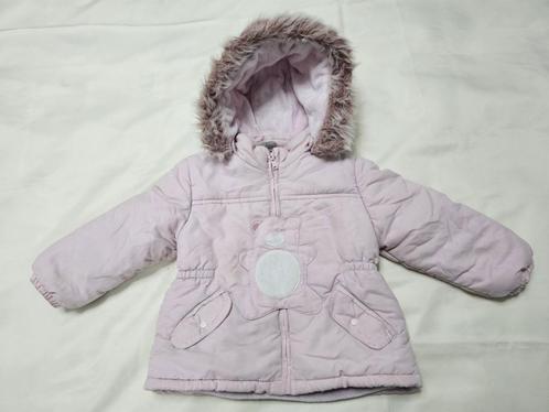 Licht paarsroze winterjas met muts voor meisjes – maat 92, Kinderen en Baby's, Kinderkleding | Maat 92, Gebruikt, Meisje, Jas