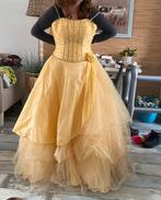 Gala / prom jurk goud geel, Ophalen, Galajurk, Geel, Maat 36 (S)