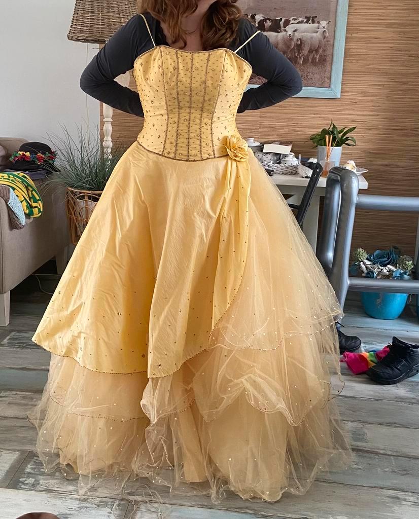 ≥ Gala prom jurk goud geel — Gelegenheidskleding — Marktplaats