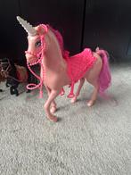 Unicorn paard roze. Met gratis 2 kleine paarden, Verzamelen, Speelgoed, Ophalen of Verzenden, Gebruikt