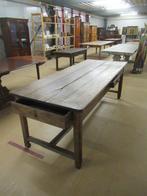 Oer 11518 18e eeuwse grote vruchtenhouten tafel, L= 220 cm, Ophalen