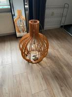 Grote houten lamp, Huis en Inrichting, Lampen | Vloerlampen, Ophalen, Minder dan 100 cm