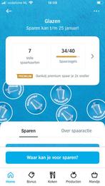 AH glas zegels 7 volle spaarkaarten, Verzamelen, Supermarktacties, Albert Heijn, Ophalen of Verzenden