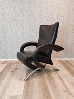 Zeldzame Zwitserse Strassle leren design relax fauteuil*, Huis en Inrichting, Fauteuils, Strassle, Ophalen of Verzenden, Zo goed als nieuw