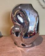 Glazen vaas chrome van Hkliving - hk living, Huis en Inrichting, Ophalen of Verzenden, Nieuw, Glas, Minder dan 50 cm