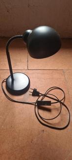 Zwarte bureaulamp, industrieel, Ophalen of Verzenden, Zo goed als nieuw, Minder dan 50 cm