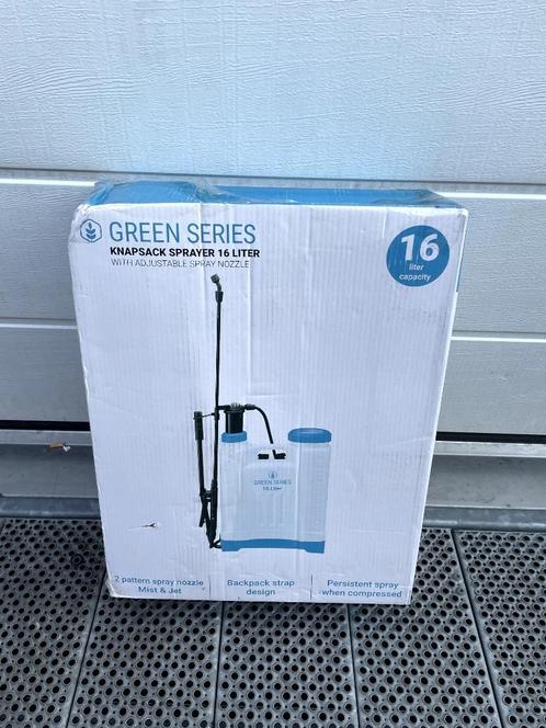 Te koop: Knapzakspuit 16L – Green Series (Nieuwstaat), Tuin en Terras, Bewateringscomputers, Nieuw, Ophalen of Verzenden