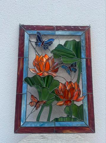 glas in lood paneel kunstwerk beschikbaar voor biedingen