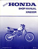 Honda XR200 R shop manual (1133z), Motoren, Handleidingen en Instructieboekjes, Honda