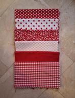 Quilt stof, rood/ wit, 120 cm of meer, Nieuw, Ophalen of Verzenden, Katoen