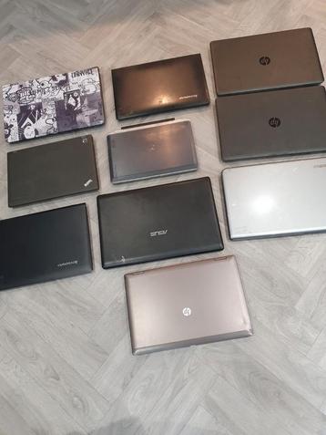 Partij laptop , werkend / 10 stuks / i3 / i5 / i7 , laptops beschikbaar voor biedingen