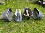 Bloembakken voor balkonreling (4x), Tuin en Terras, Ophalen, Kunststof, Gebruikt, Minder dan 30 cm