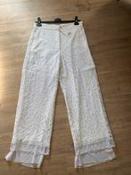 French Connection 40 L kanten wijde broek Wit kant, Maat 38/40 (M), French Connection, Wit, Nieuw