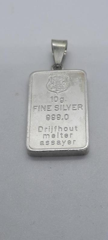 Zilverbaar Hanger - 10 gram puur zilver beschikbaar voor biedingen