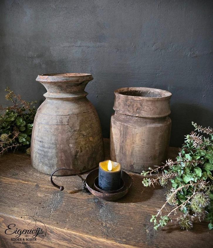 Nepalese Houten Kruiken, Huis en Inrichting, Woonaccessoires | Overige, Nieuw, Verzenden