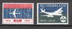 3643 - Nederland nvph 729/730 postfris , 40 jaar KLM, Postzegels en Munten, Verzenden, Na 1940, Postfris