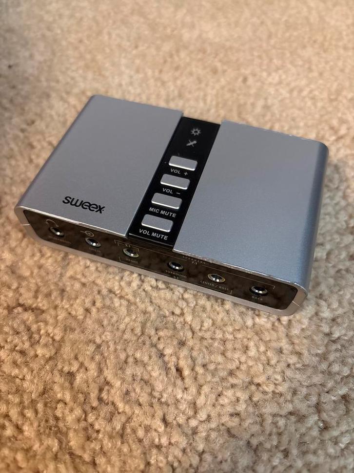 Sweex SC016 7.1 Externe USB Geluidskaart, Computers en Software, Geluidskaarten, Gebruikt, Extern, Ophalen