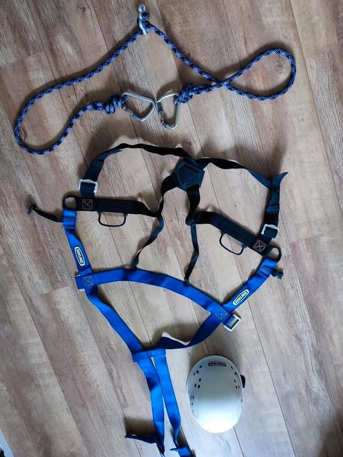 Edelrid Full body harnas klimgordel klimtouw helm KLIMSET, Sport en Fitness, Klimsport, Gebruikt, Klimsport-accessoire, Ophalen of Verzenden